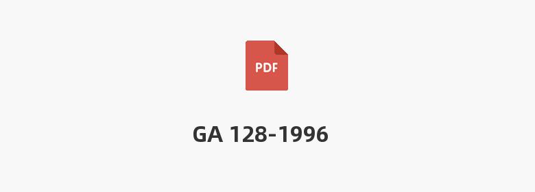 GA 128-1996